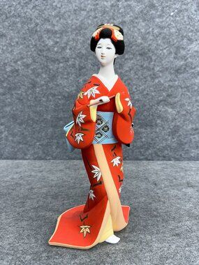 Vintage 1985 Hakata Doll Autumn Song Maiden, The Hamilton Collection Japan 14.5”